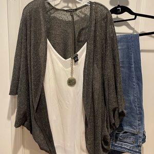 Lane Bryant Gray Shrug